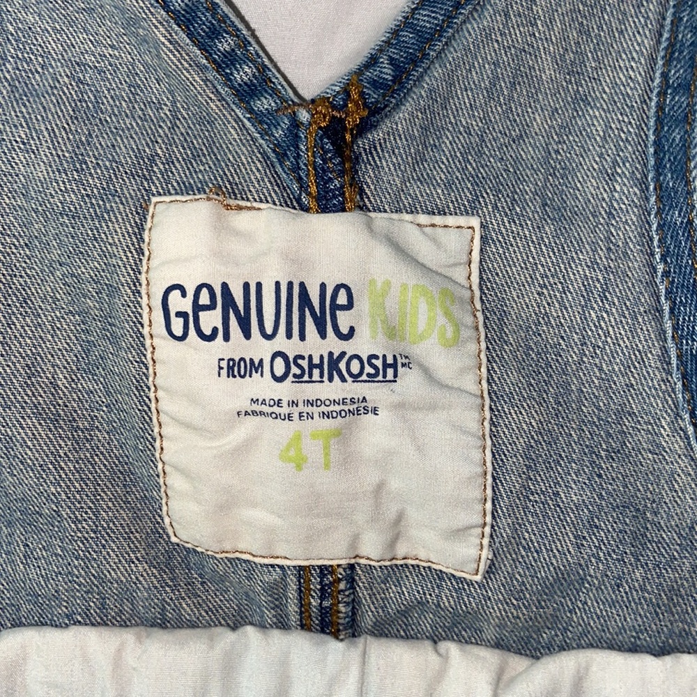 OshKosh 90s Jean Overalls Kids 4T - Picture 8 of 10